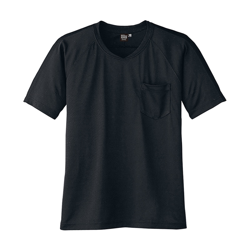 コーコス信岡 冷感 半袖VネックTシャツ A-667 チャコール LL 1枚（ご注文単位1枚）【直送品】