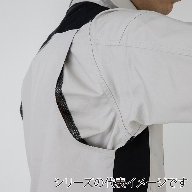 コーコス信岡 ストレッチ長袖シャツ AG-3088 レッド L 1枚（ご注文単位1枚）【直送品】