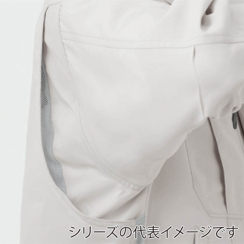 コーコス信岡 裏綿 半袖ブルゾン AS-720 メタリックシルバー LL 1枚（ご注文単位1枚）【直送品】