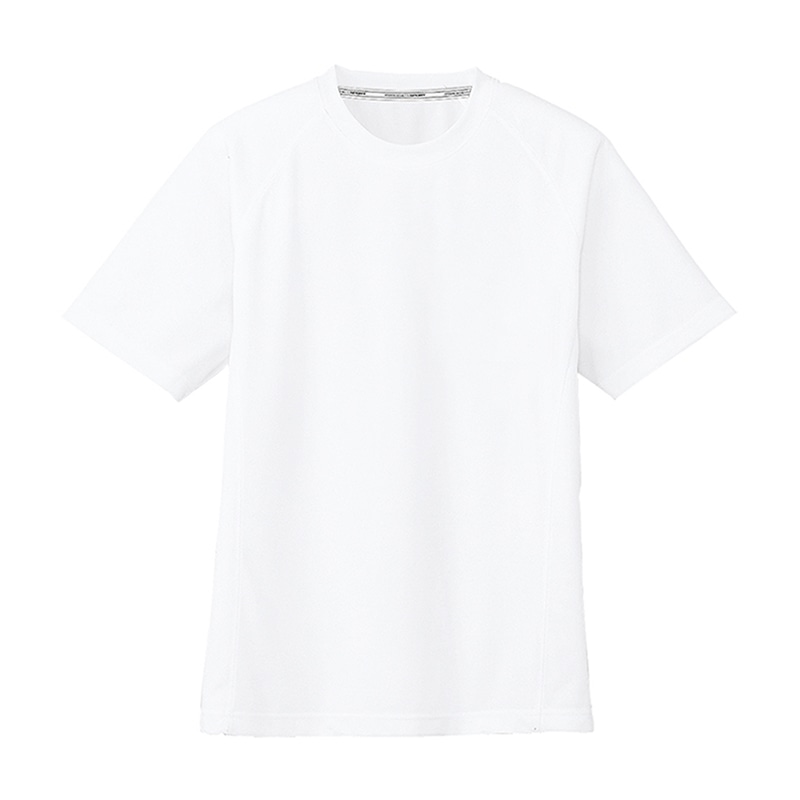 コーコス信岡 半袖Tシャツ 胸ポケットなし AS-647 ホワイト 4L 1枚（ご注文単位1枚）【直送品】