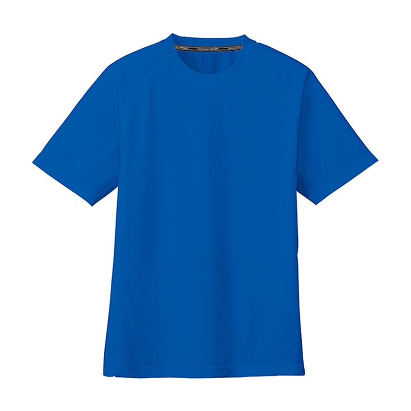 コーコス信岡 半袖Tシャツ 胸ポケットなし AS-647 ブルー LL 1枚（ご注文単位1枚）【直送品】