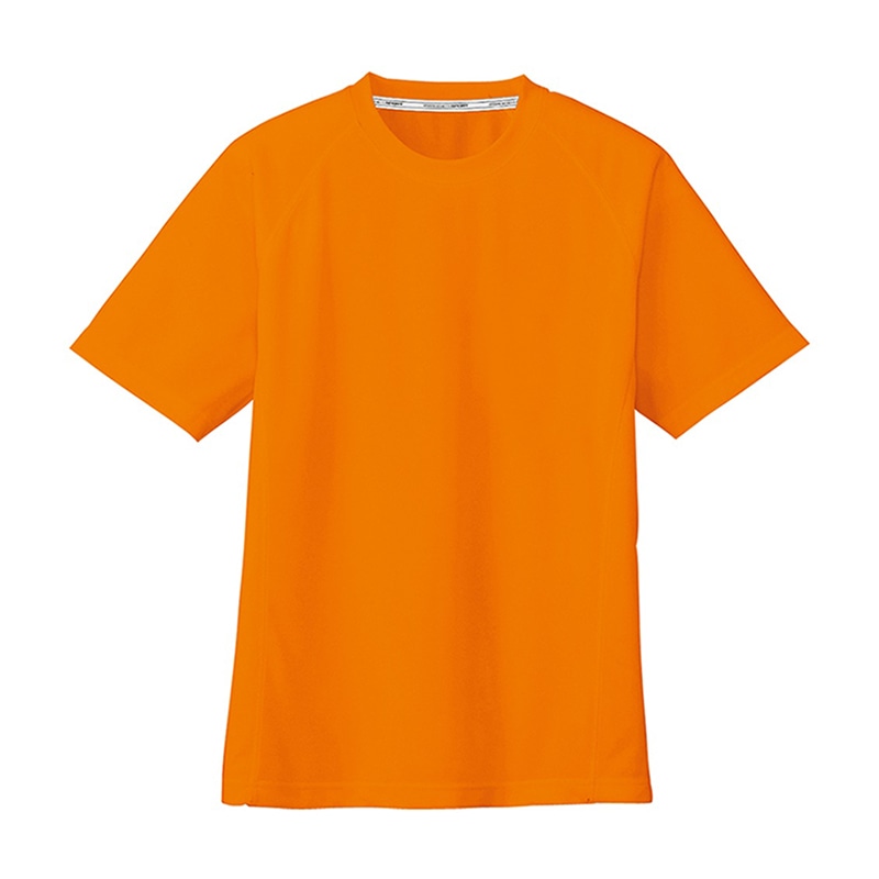 コーコス信岡 半袖Tシャツ 胸ポケットなし AS-647 オレンジ L 1枚（ご注文単位1枚）【直送品】