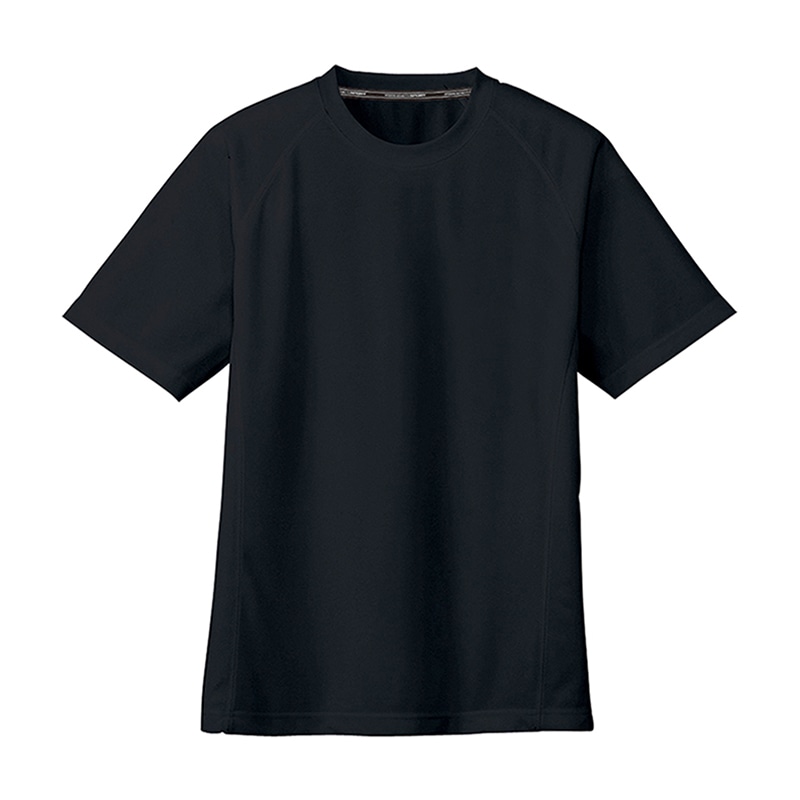 コーコス信岡 半袖Tシャツ 胸ポケットなし AS-647 ブラック S 1枚（ご注文単位1枚）【直送品】