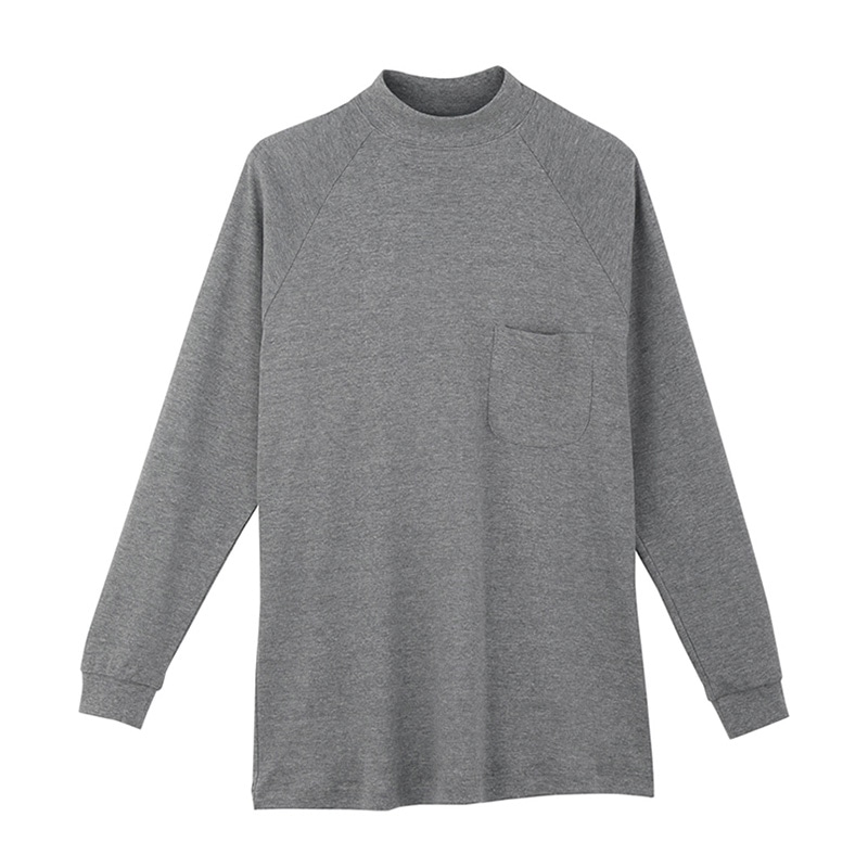 コーコス信岡 長袖ハイネックTシャツ 3018 モクグレー 3L 1枚(ご注文単位1枚)【直送品】