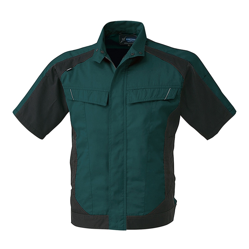 コーコス信岡 半袖ブルゾン A-3070 グリーン 5L 1枚（ご注文単位1枚）【直送品】