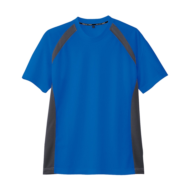 コーコス信岡 半袖Tシャツ AS-627 ブルー 4L 1枚（ご注文単位1枚）【直送品】