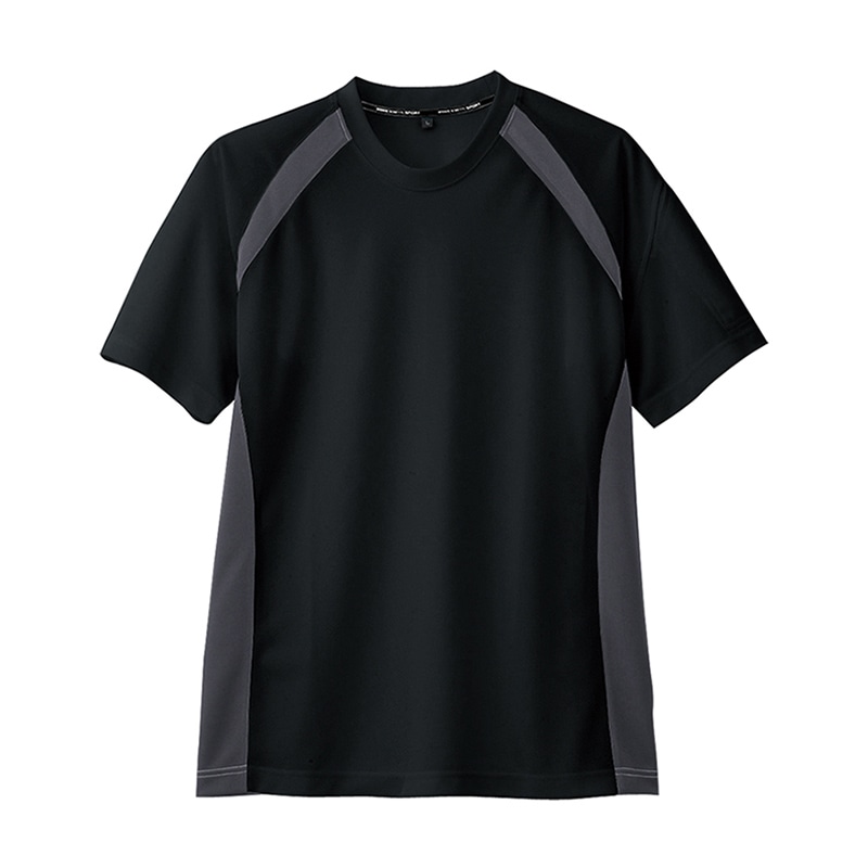 コーコス信岡 半袖Tシャツ AS-627 ブラック M 1枚（ご注文単位1枚）【直送品】