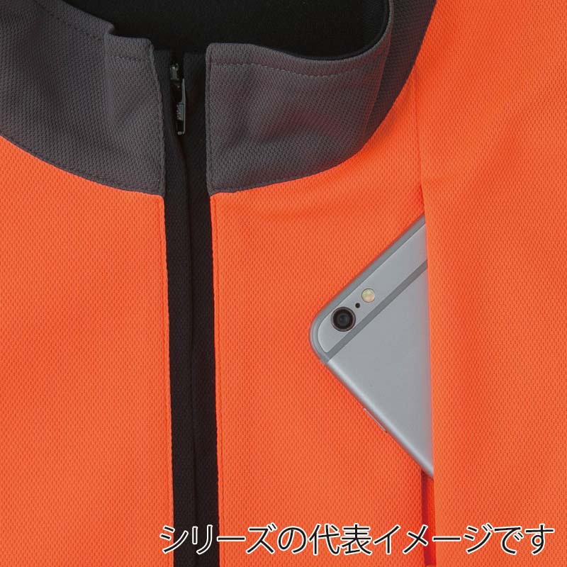 コーコス信岡 高視認性 安全半袖ポロシャツ CS-2417 オレンジ 3L 1枚(ご注文単位1枚)【直送品】
