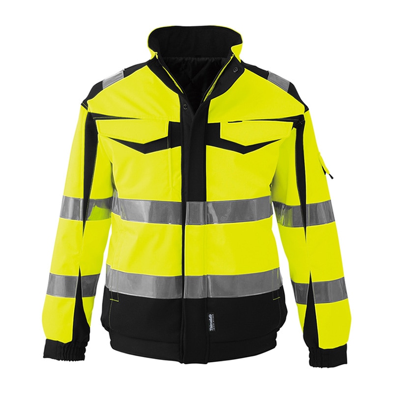 コーコス信岡 高視認性 安全防水防寒ジャケット CS-2420 イエロー L 1枚（ご注文単位1枚）【直送品】