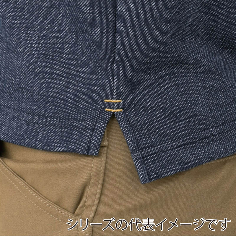 コーコス信岡 デニムフィール 半袖ポロシャツ G-9127 キャメル 3L 1枚(ご注文単位1枚)【直送品】