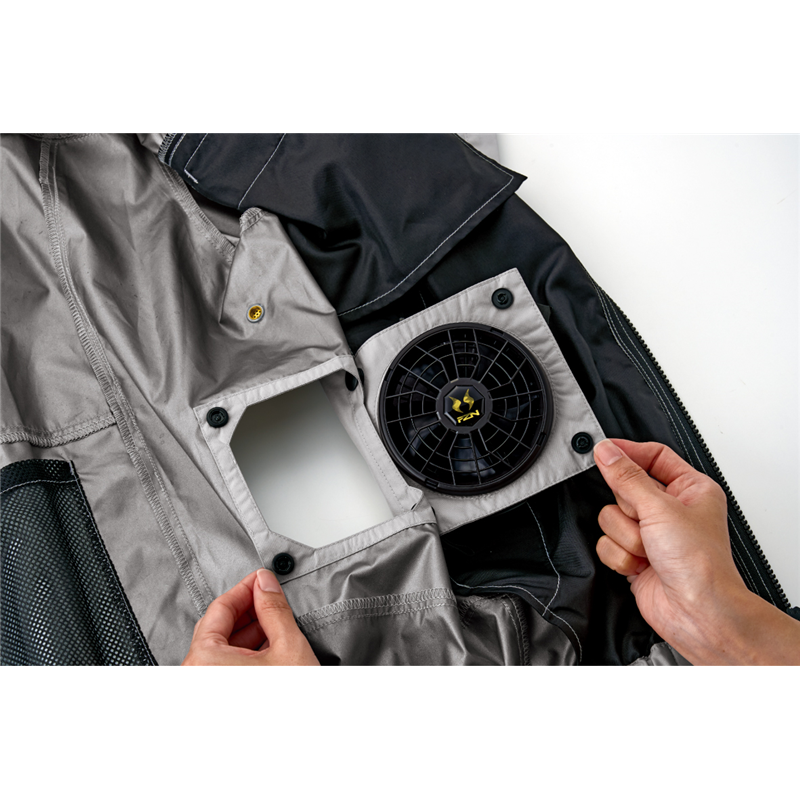エクスフローズン ハイブリッドクールウェア 半袖 単品 シルバー L EF92690N 1枚(ご注文単位1枚)【直送品】