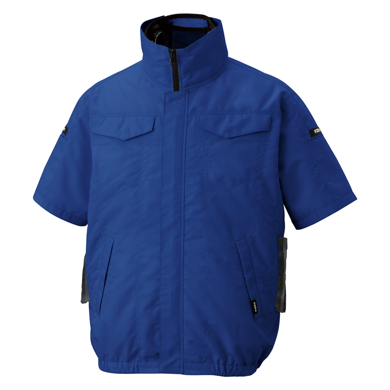 FZN 空調風神服 半袖ブルゾン ブルー 5L KF92620 1枚（ご注文単位1枚）【直送品】