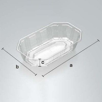 ウツミリサイクルシステムズ 野菜・果物容器 UA-2 100枚/袋(ご注文単位12袋)【直送品】