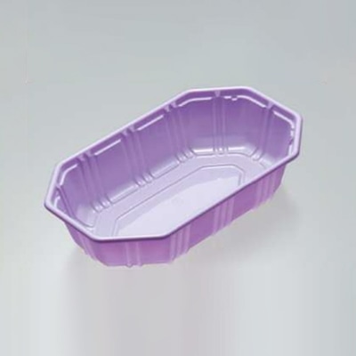 ウツミリサイクルシステムズ 野菜・果物容器 UA-2 ヴァイオレット 100枚/袋(ご注文単位12袋)【直送品】