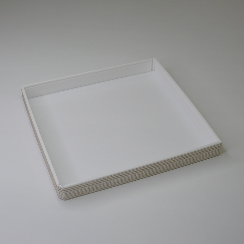 アクタ 弁当容器 ワン折重R 縁 90(30) 白杉 25枚/束（ご注文単位4束）【直送品】