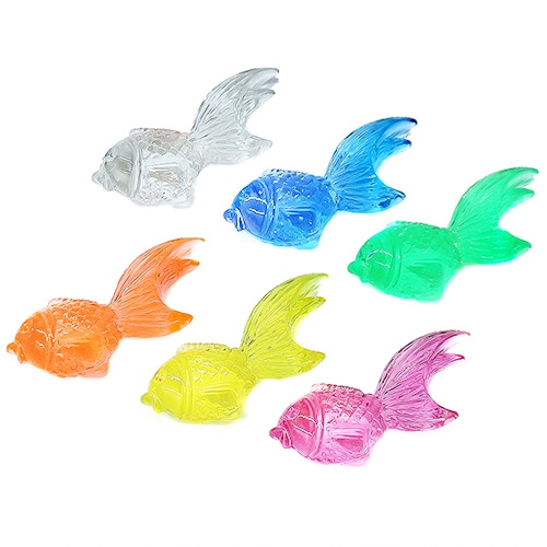 キッシーズ ジュエルアイス　蛍光クリア　金魚 1kg　約120個入 KISJI62665 1袋（ご注文単位1袋）【直送品】