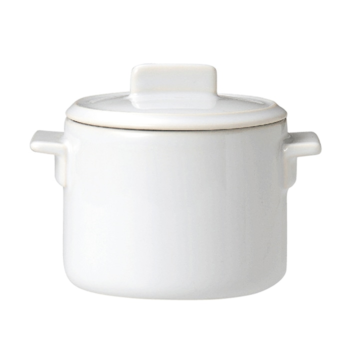 ミヤザキ食器 エムスタイル ソレイユ 蓋付きカップ S ホワイト SO4812 1個(ご注文単位6個)【直送品】