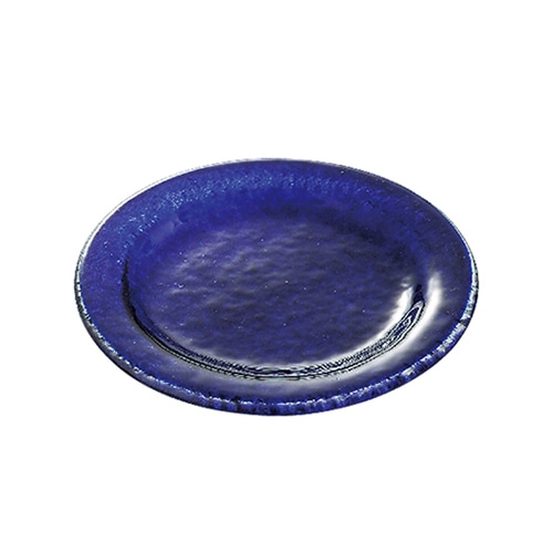 ミヤザキ食器 アクサム ポルカ ラウンドディッシュ ネイビーブルー PO0209NB 1個（ご注文単位6個）【直送品】