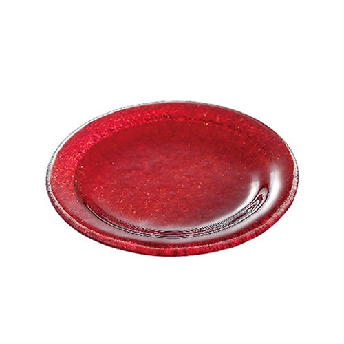 ミヤザキ食器 アクサム ポルカ ラウンドディッシュ レッド PO0209RD 1個（ご注文単位6個）【直送品】