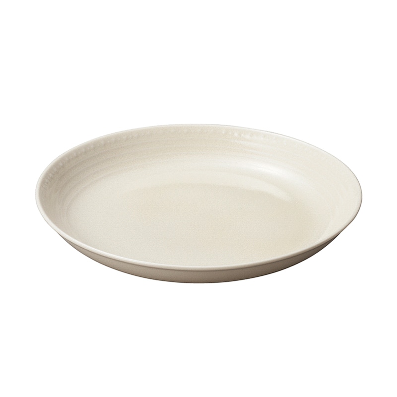 ミヤザキ食器 エムスタイル センプレ クーププレート 23cm クリーム SEM2302CR 1個（ご注文単位6個）【直送品】