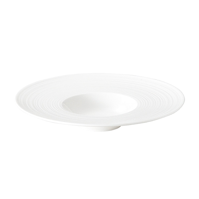 ミヤザキ食器 エムスタイル 伽羅 ワイドリムクーププレート 28cm KY2812 1個(ご注文単位18個)【直送品】
