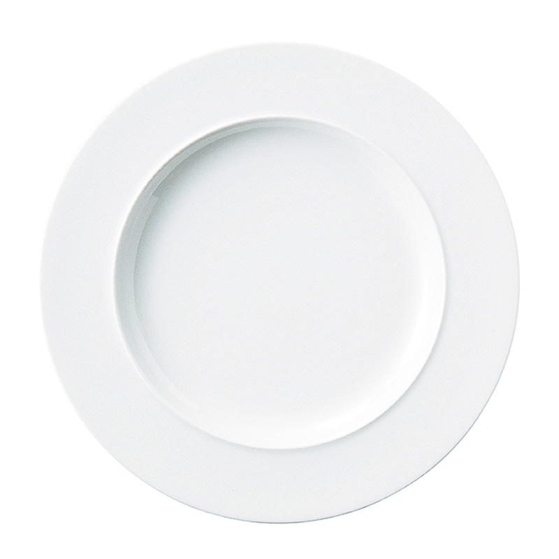 ミヤザキ食器 エムスタイル トッカータ プレート 28cm ホワイト TT2801WH 1個（ご注文単位4個）【直送品】