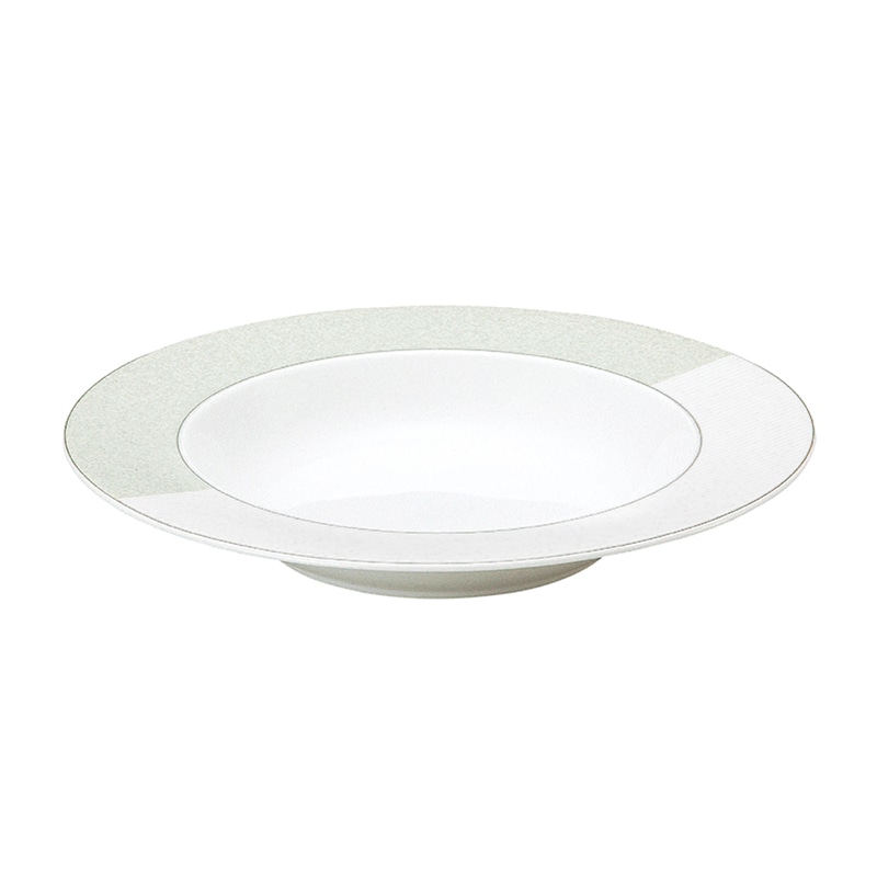 ミヤザキ食器 エムスタイル トッカータ ミッシェーラ クーププレート 28cm グリーン TT2802MIGR 1個（ご注文単位8個）【直送品】