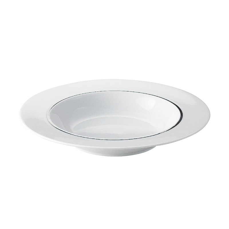 ミヤザキ食器 エムスタイル トッカータ クーププレート 24cm プラチナ TT2402PL 1個（ご注文単位4個）【直送品】