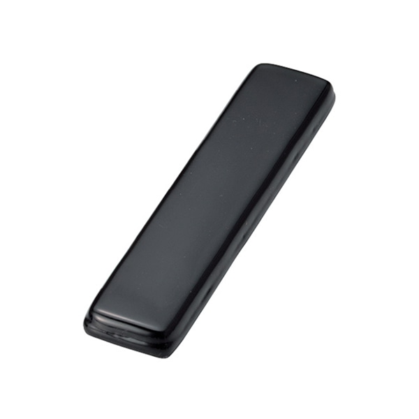 ミヤザキ食器 アクサム ポルカ カトラリーレスト 10cm ブラック PO1039BK 1個（ご注文単位12個）【直送品】