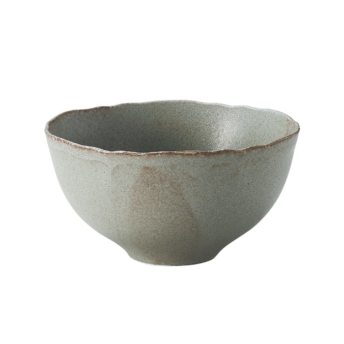 ミヤザキ食器 エムスタイル 梨花 ボール 13cm グレー RN1313GY 1個(ご注文単位6個)【直送品】