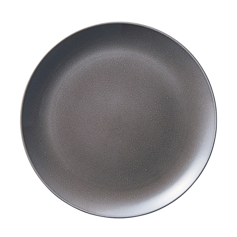 ミヤザキ食器 エムスタイル アンジー プレート 24cm ウォームグレー AG2401WG 1個（ご注文単位3個）【直送品】