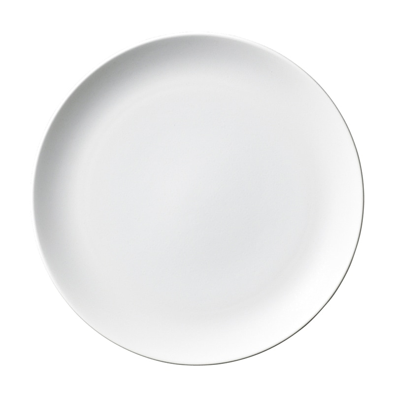 ミヤザキ食器 エムスタイル アンジー プレート 26.5cm マットホワイト AG2601MW 1個（ご注文単位3個）【直送品】