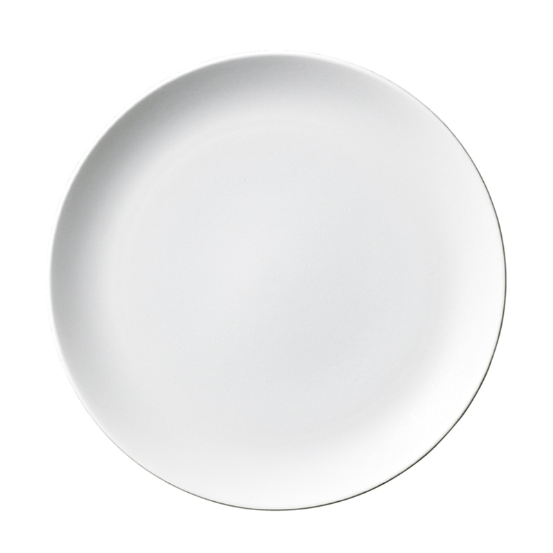 ミヤザキ食器 エムスタイル アンジー プレート 24cm マットホワイト AG2401MW 1個（ご注文単位3個）【直送品】