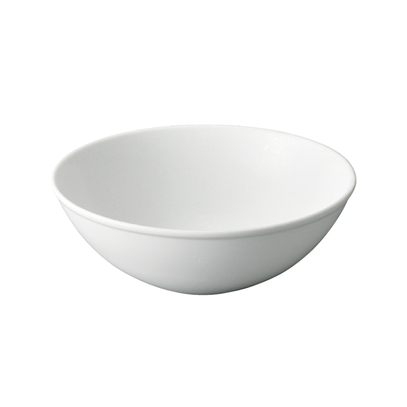 ミヤザキ食器 エムスタイル アンジー フルーツボール 14cm マットホワイト AG1403MW 1個（ご注文単位6個）【直送品】