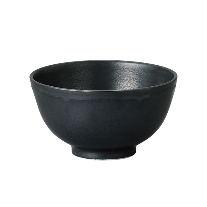 ミヤザキ食器 エムスタイル 梨花 ライスボール 11cm ブラック RN1113BK 1個(ご注文単位6個)【直送品】