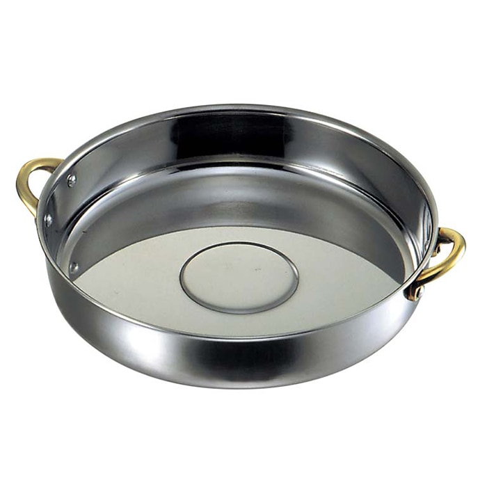 玉虎堂製作所 MA 18-0 すきやき鍋 両手付 24cm 1個(ご注文単位1個)【直送品】