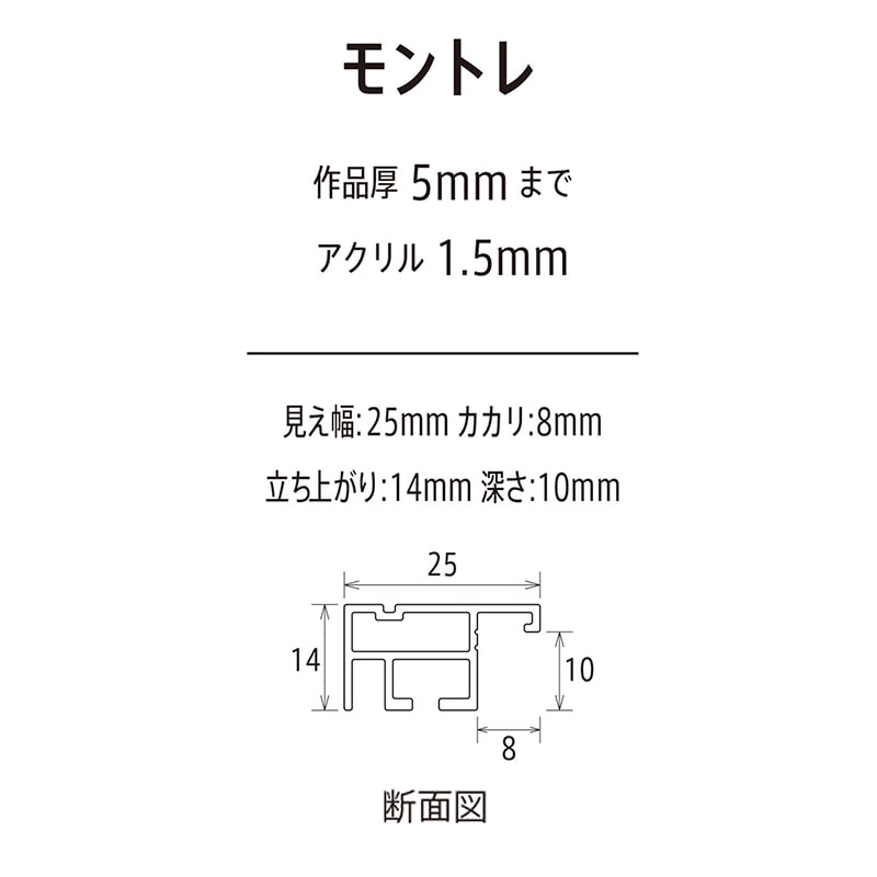 アルナ デッサン額・ポスターパネル モントレ 350角 ナチュラルフレーム 1個(ご注文単位1個)【直送品】