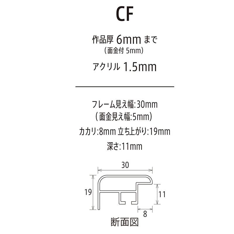 アルナ デッサン額 CF 400角 オークフレーム 1個(ご注文単位1個)【直送品】