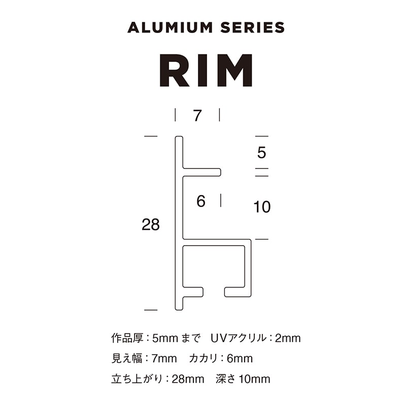 アルナ コレクションケース・デッサン額 RIM 900×450 マットブラックフレーム 1個(ご注文単位1個)【直送品】