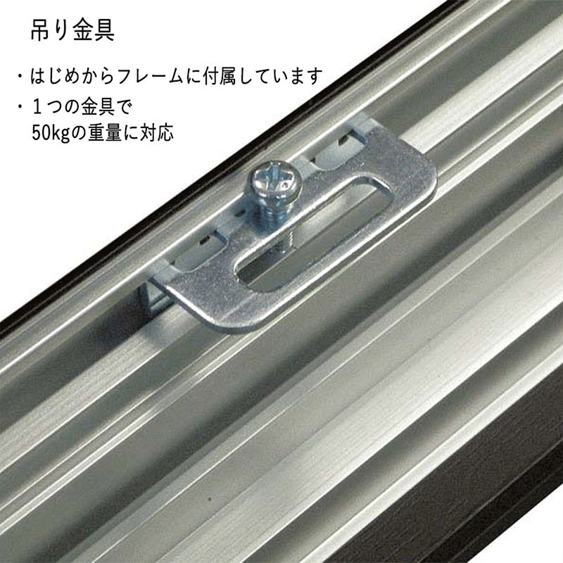 アルナ コレクションケース・仮縁　ボルドー　イリコ付 F-300　2909×2182mm シルバーフレーム 1個（ご注文単位1個）【直送品】