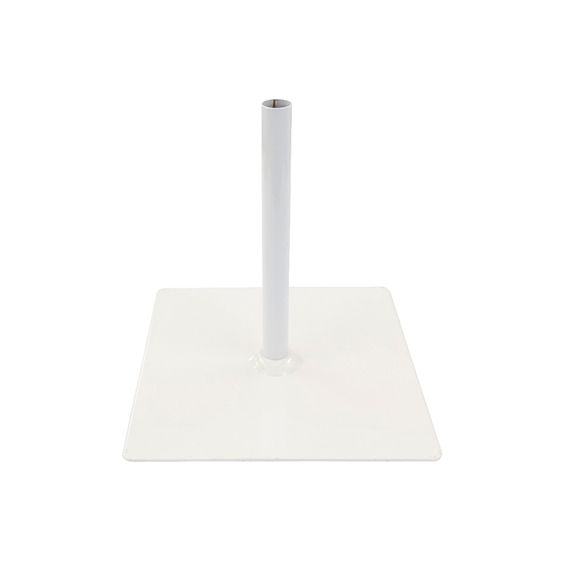 P・O・Pプロダクツ のぼり用ポール台 鉄板 30cm 白 No.939 1台(ご注文単位1台)【直送品】
