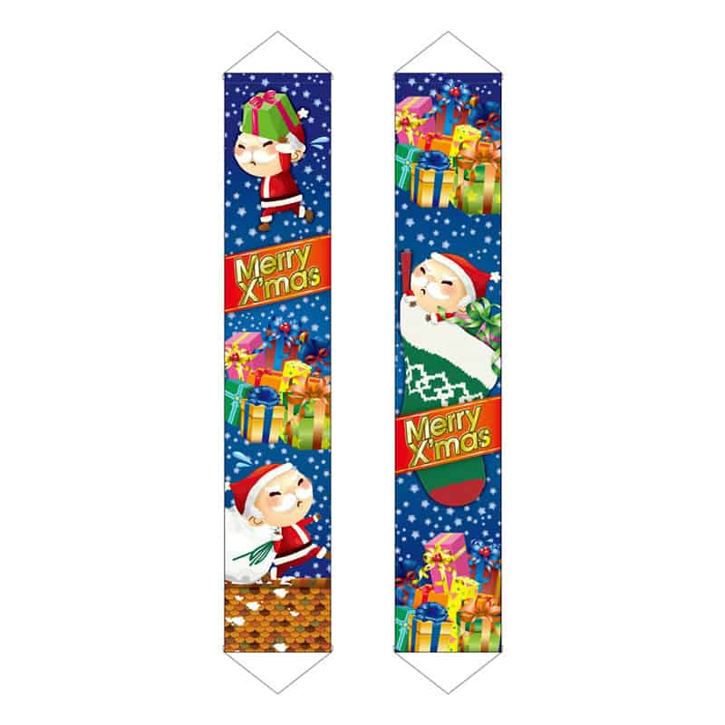 P・O・Pプロダクツ ドアバナー サンタ 青 19233 1枚(ご注文単位1枚)【直送品】