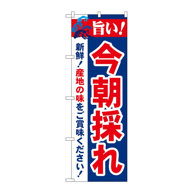 P・O・Pプロダクツ のぼり 21689 旨い!今朝採れ 1枚(ご注文単位1枚)【直送品】