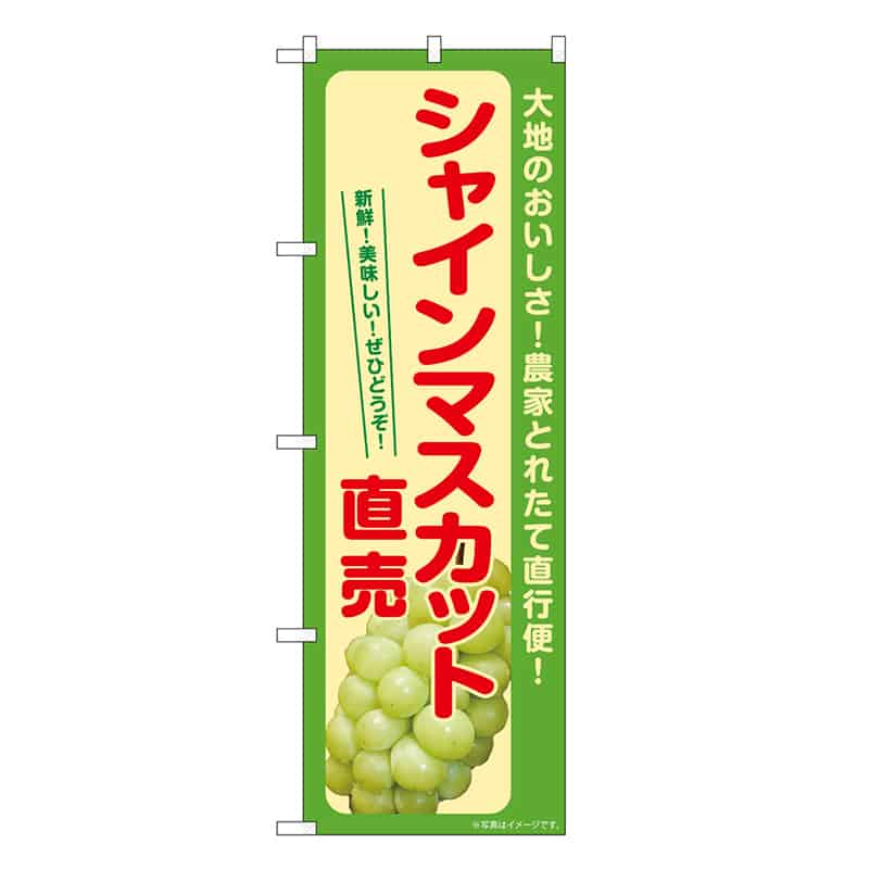 P・O・Pプロダクツ のぼり シャインマスカット直売 SNB-7192 1枚（ご注文単位1枚）【直送品】