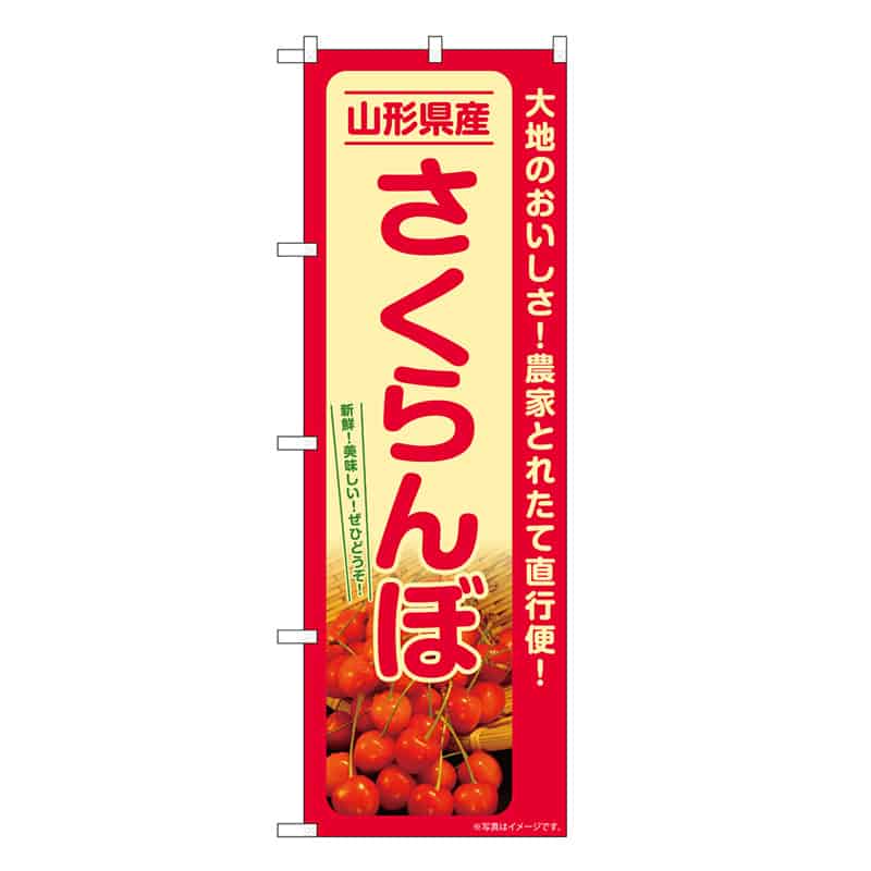 P・O・Pプロダクツ のぼり さくらんぼ 山形県産 SNB-7219 1枚（ご注文単位1枚）【直送品】