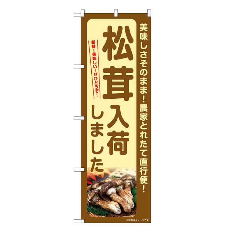 P・O・Pプロダクツ のぼり 松茸入荷しました SNB-7343 1枚（ご注文単位1枚）【直送品】