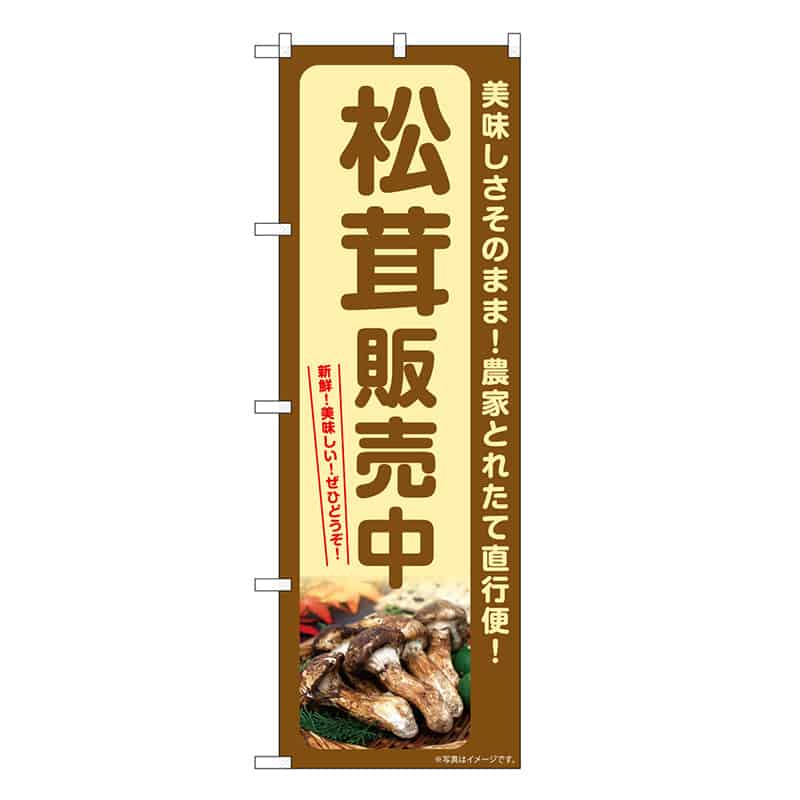 P・O・Pプロダクツ のぼり 松茸販売中 SNB-7359 1枚（ご注文単位1枚）【直送品】