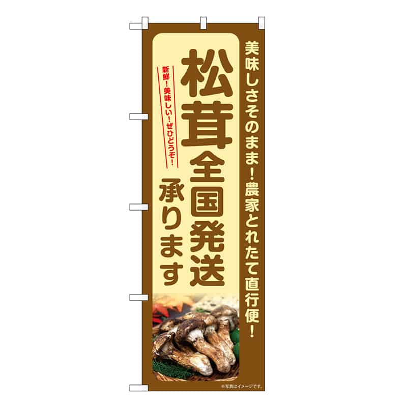 P・O・Pプロダクツ のぼり 松茸 全国発送承ります SNB-7361 1枚（ご注文単位1枚）【直送品】