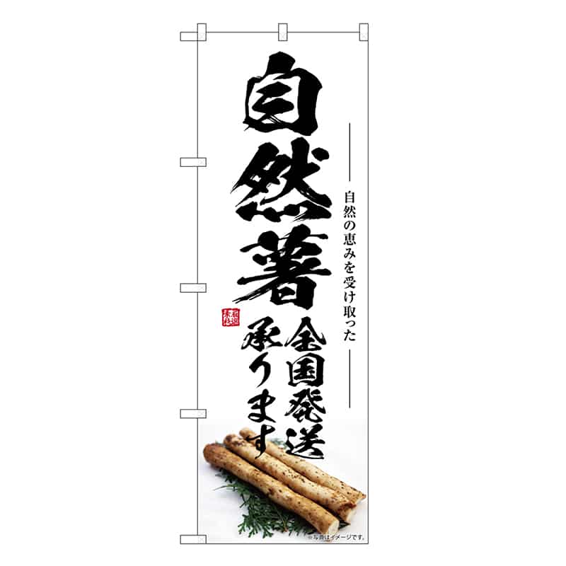 P・O・Pプロダクツ のぼり 自然薯 全国発送承ります SNB-7418 1枚（ご注文単位1枚）【直送品】