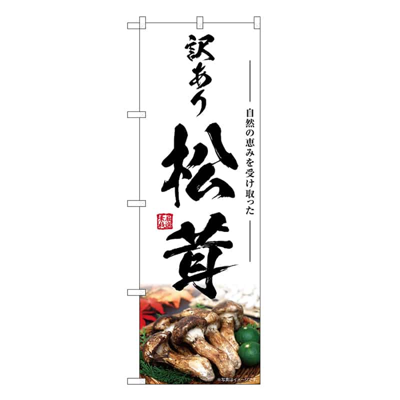 P・O・Pプロダクツ のぼり 松茸 訳あり SNB-7431 1枚(ご注文単位1枚)【直送品】